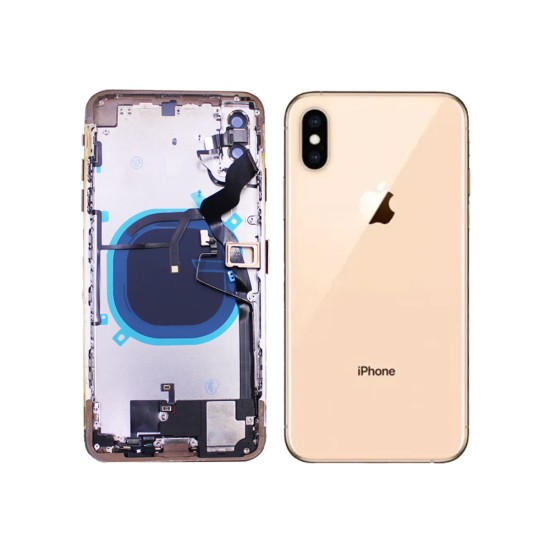 Back Cover with Frame+Flex Apple iPhone XS Max Gold Back Cover with Frame+Flex Apple iPhone XS Max Gold